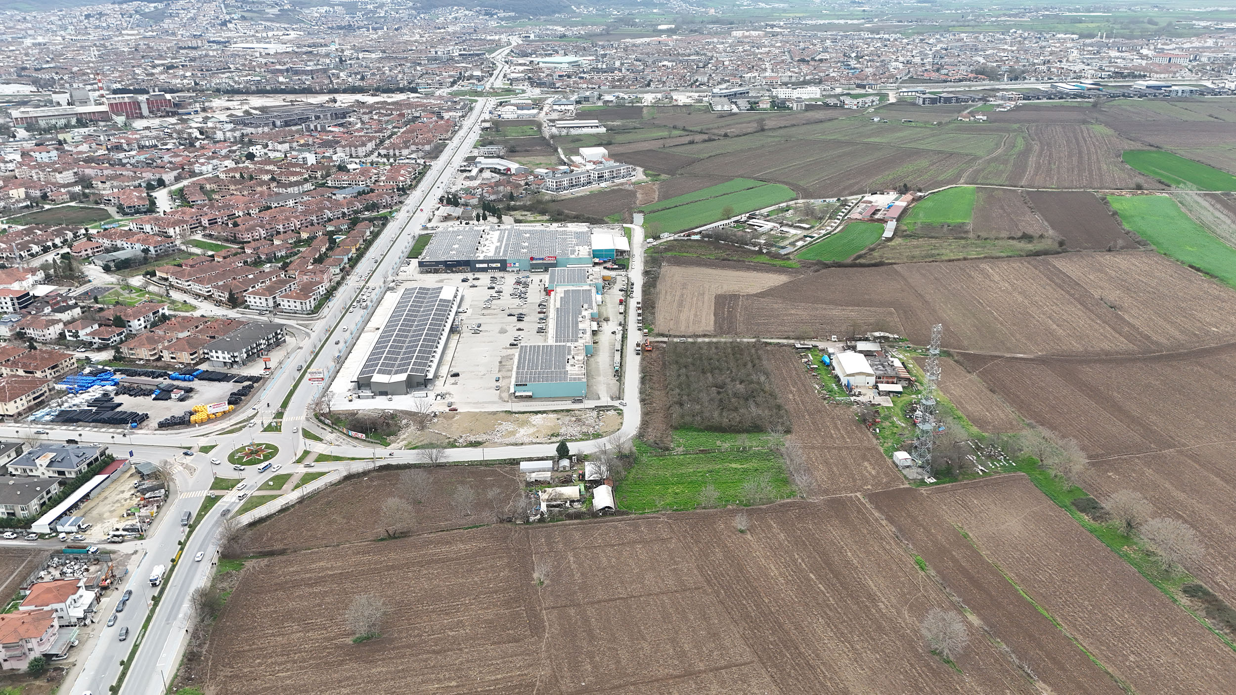 Yazlık Kavşağı’nda trafik yükünü hafifletecek duble yolda çalışmalar başladı