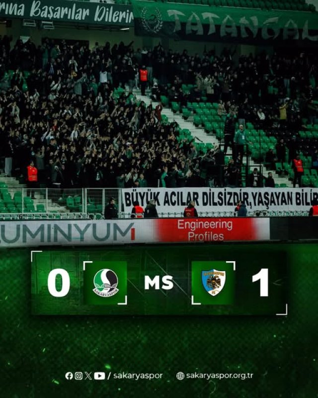 Sakaryaspor Evinde Kaybetti: 0-1