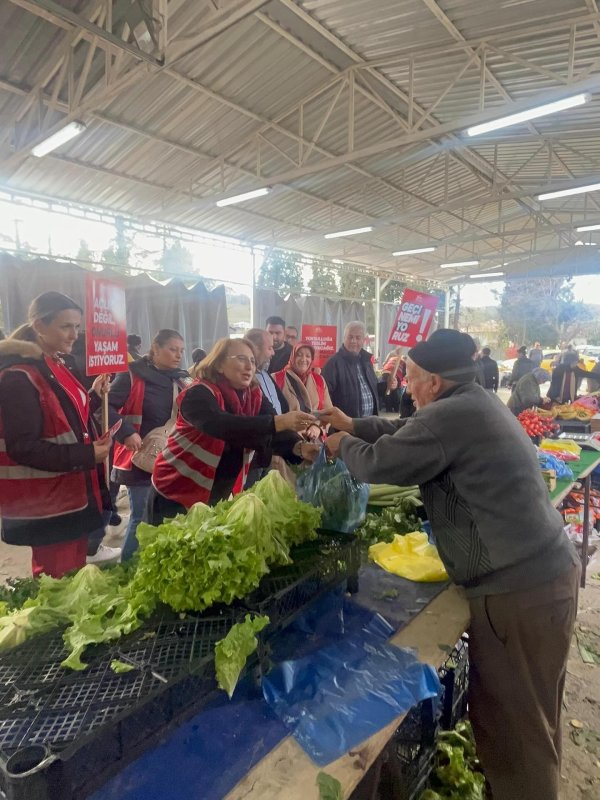 CHP’li Kadınlar Karapürçek’te Pazar Esnafını Dinledi