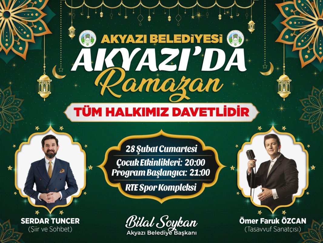 Akyazı’da Ramazan Coşkusu Başlıyor