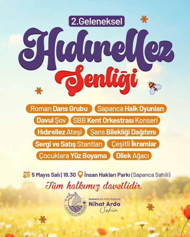 SAPANCA’DA HIDIRELLEZ COŞKUSU: BAHAR ŞENLİĞİNE DAVET
