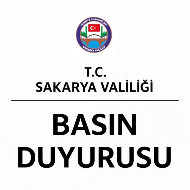 Sakarya Valiliği Basın Açıklaması